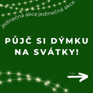 Vychutnejte si jedinečné sváteční večery s dýmkou! Připravili jsme si pro Vás akci: 22.12. - 27.12. jenom 599 Kč = Vánoce...